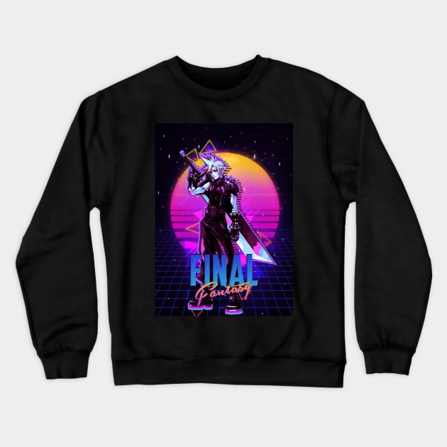 Fantasy Soldier Retro Crewneck Sweatshirt by SkyfrNight